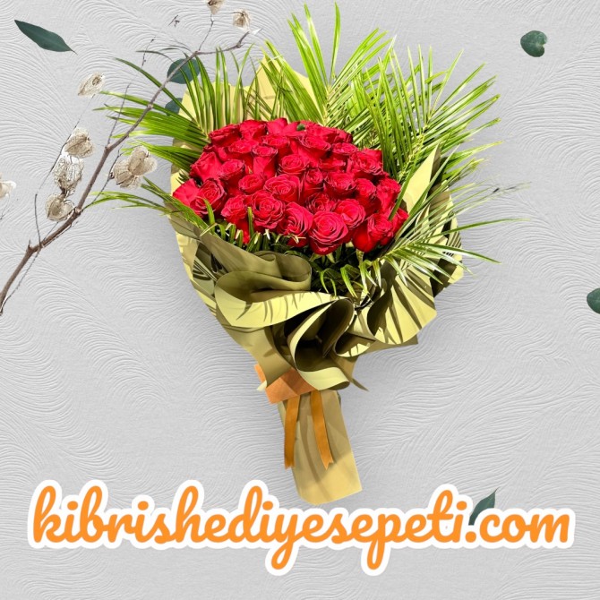 51 Kırmızı Gül Buketi